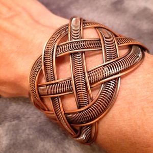 Bronze Metal Adjustable Cuff Bracelet